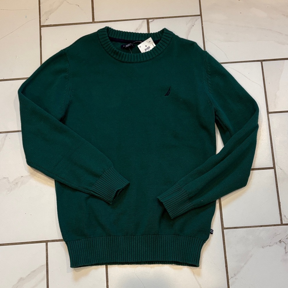 Nautica Kids Green Sweater - L (14/16) - new